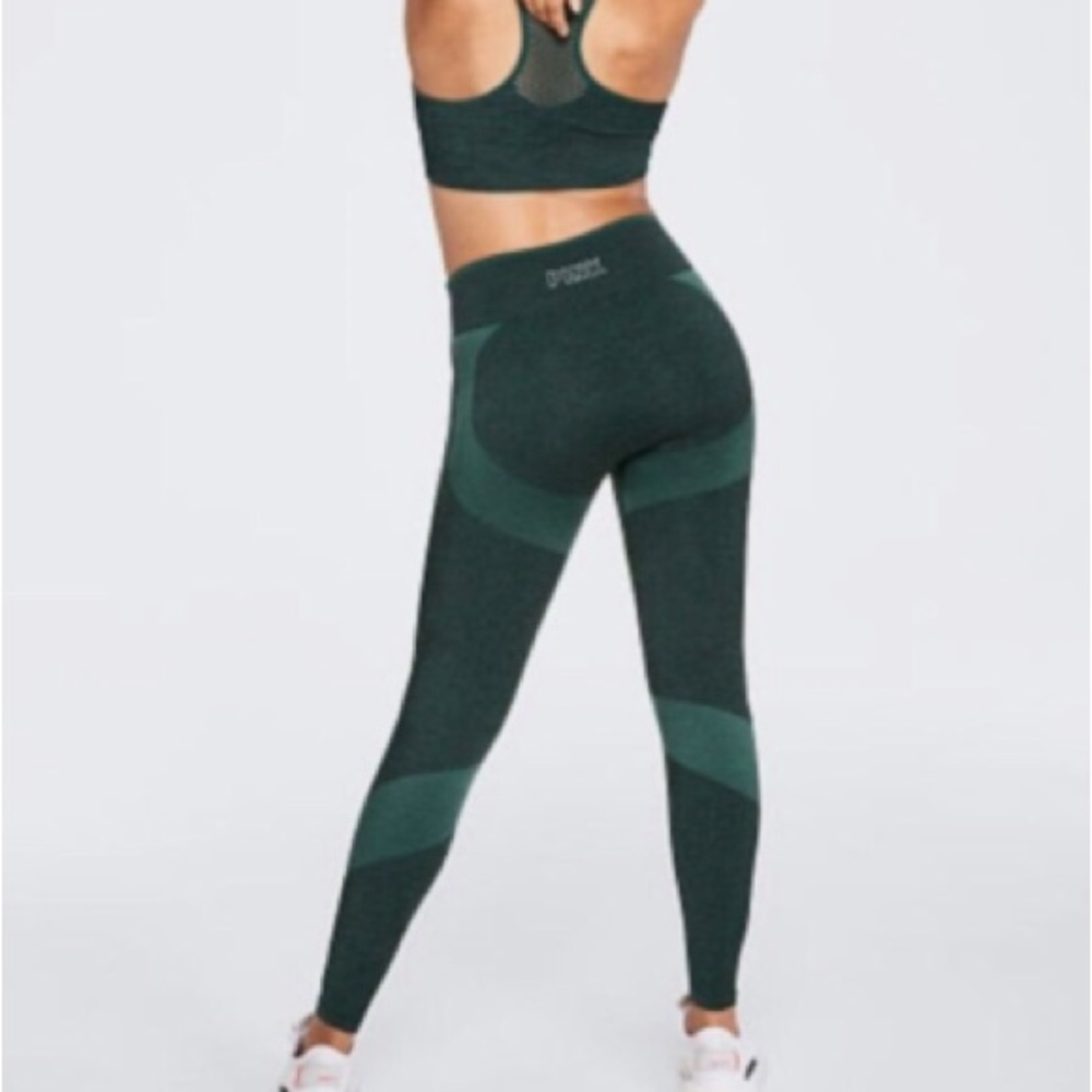 Victoria's Secret Pink Dark Green Leggings